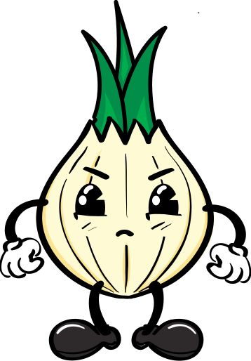 An angry onion.